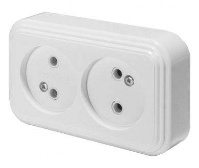 Розетка 2-местная Stekker PST16-30-20 (RA 16-237-Б) 39693