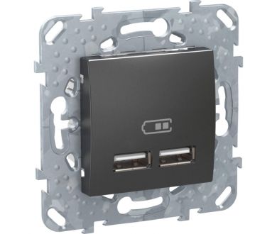 Розетка компьютерная USBx2 Schneider Electric Unica Top MGU5.418.12ZD