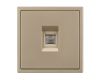 Розетка телефонная софт-тач золотой песок Arlight SCT-MTL1-SFPL-GD (RJ-11, 4C) 054302(1)