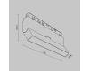 Трековый светодиодный светильник Maytoni Technical Basis TR036-4-12W3K-DS-B