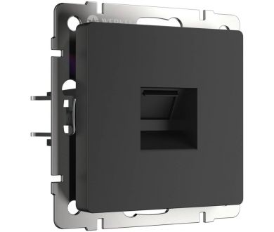 Купить Розетка Werkel Ethernet RJ-45 черный матовый W1181008 4690389156946 Розетка Werkel Ethernet RJ-45 черный матовый W1181008 4690389156946