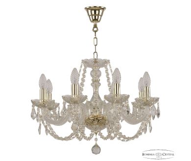 Купить Подвесная люстра Bohemia Ivele Crystal 101/8/195 G Leafs Подвесная люстра Bohemia Ivele Crystal 101/8/195 G Leafs