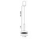 Подвесной светильник (без основания) Italline IT02-025 gold 3000K