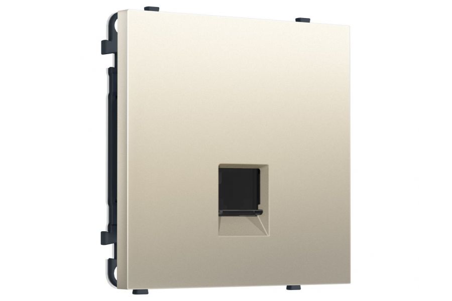 Комплект механизма телефонной розетки SIGMA Шёлк RJ-11 Ambrella Volt MS552030 (SP5520, PR190)
