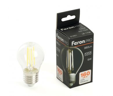 Лампа светодиодная Feron LB-1706 E27 6W 4000K 51251
