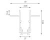 Шинопровод магнитный встраиваемый Lumker SY-LINK-20T1-2.5-BL 019266