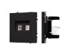 Розетка компьютерная двойная софт-тач черный оникс Arlight SCT-MPC2-SFPL-BK (2хRJ-45, CAT6) 054313(1)