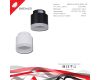 Накладной светильник Reluce 53004-9.5-001IL GX53+LED3W BK