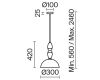 Подвесной светильник Freya Tela FR2061PL-01BS3