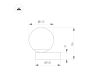 Настольная лампа Arlight SP-ORNELLA-TAB-L150-R125-6W Warm3200-MIX (BK, 300 deg, 230V, TOUCH-DIMM) (IP20 Металл) 059530
