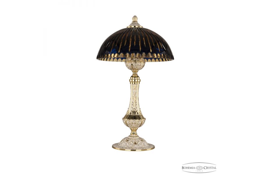 Настольная лампа Bohemia Ivele Crystal Florence 71100L/25 GW Amber-Blue/H-1K