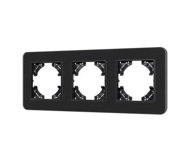 Рамка на 3 поста стеклянная Arlight FRM-OMALI-SFGS-3-BK 049713