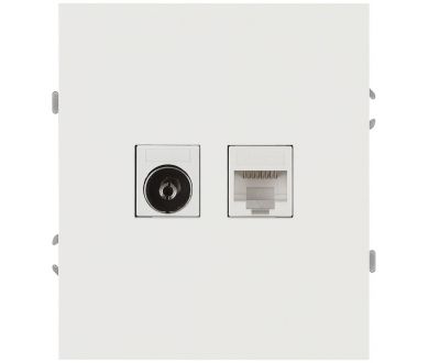 Розетка Эра Arktik 16-3110-08 комбинированная RJ45+TV белый матовый Б0070501