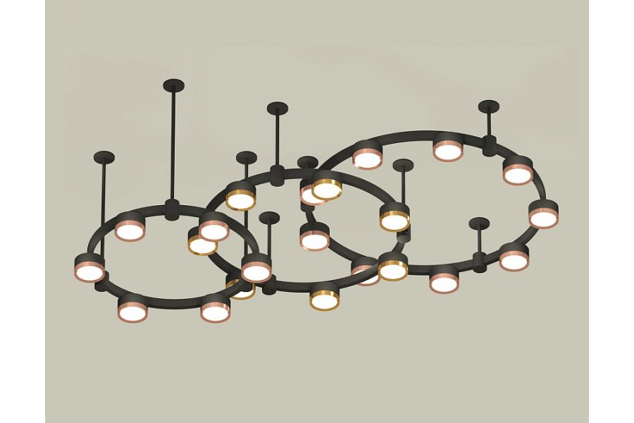 Комплект подвесного светильника Ambrella Light Techno Ring XR92222100 (A9222, A9227, C9233, C9242, C9238, C9232, N8126, N8124)
