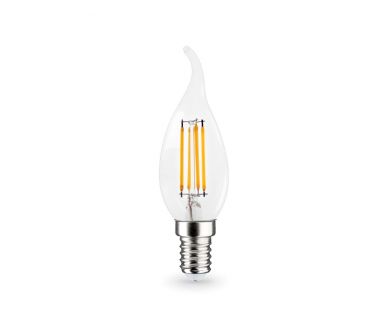 Филаментная светодиодная лампа Ambrella Light Bulbing E14 15W 4000K свеча на ветру 351524