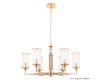 Подвесная люстра Crystal Lux GLORIA SP6 BRASS