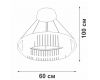 Подвесная люстра Vitaluce V5401-1/1S