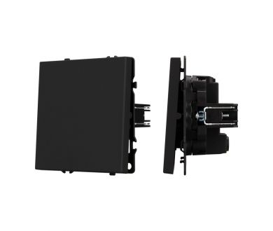 Механизм выключателя одноклавишный перекрёстный Arlight SWT-NOBE-MKX1-SFPL-BK (230V, 10A) 054249