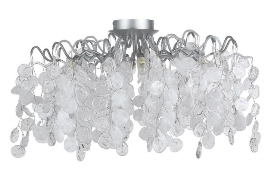 Потолочная люстра Crystal Lux Tenerife PL8 Silver
