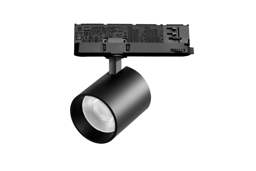 Трековый трехфазный светильник Quattro LED 36G с адаптером Lightstar Alta Base A5437QT36G (215437 + 594047 + 215403)
