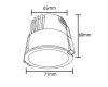 Встраиваемый светильник Crystal Lux CLT 082C1 WH 3000K