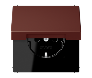 Купить Розетка 2K+З с крышкой Jung LC1520BFKL235 Розетка 2K+З с крышкой Jung LC1520BFKL235