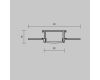 Рассеиватель для профиля 61×14 Maytoni Led Strip ALM-6114-B-DF-2M 642014