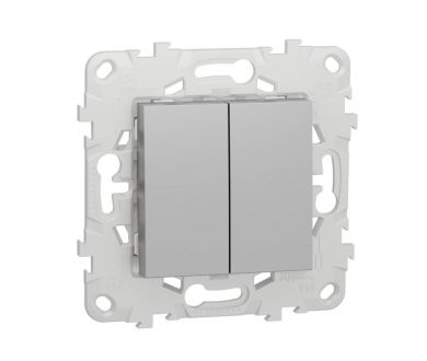 Выключатель двухклавишный Schneider Electric Unica New NU521130