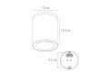 Уличный потолочный светильник Arte Lamp Torcular A1313PF-1BK