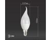 Лампа светодиодная Эра E14 8W 6500K LED BXS-8W-865-E14 R Б0045345