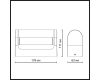 Уличный настенный светильник Odeon Light Nature Twinset 7117/12WL
