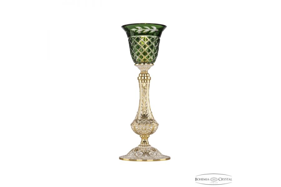 Настольная лампа Bohemia Ivele Crystal Florence 71100L/15 GW P2 Clear-Green/H-1J