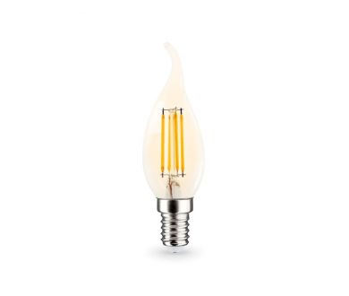 Филаментная светодиодная лампа Ambrella Light Bulbing E14 15W 2700K свеча на ветру 351523