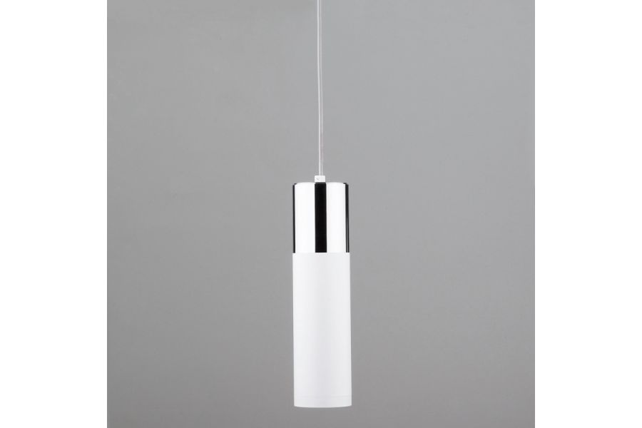 Подвесной светильник Eurosvet Double Topper 50135/1 LED хром/белый