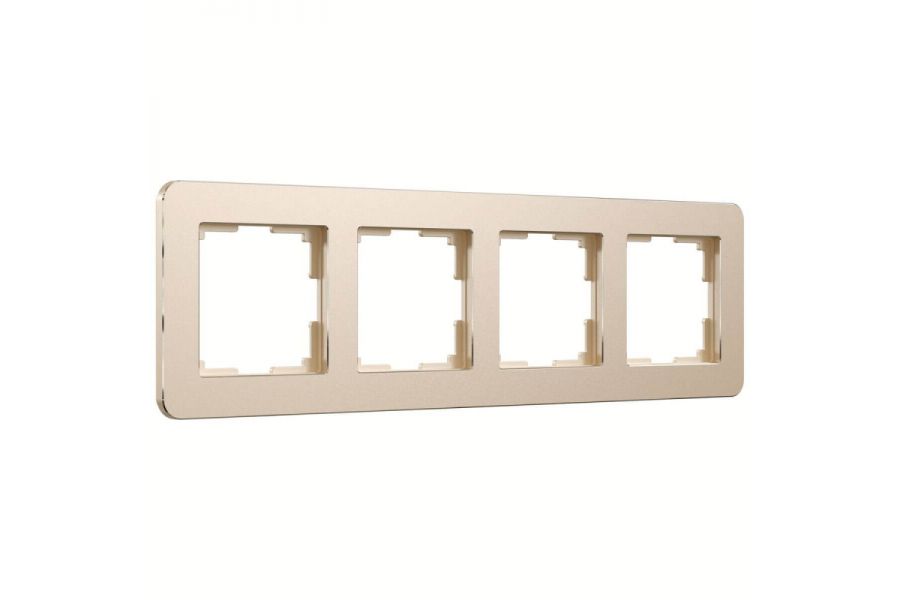 Рамка на 4 поста Werkel Platinum шампань 4690389184529 W0042611