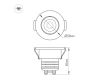Мебельный светильник Arlight LTM-R50WH 5W Warm White 25deg
