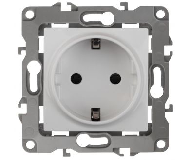 Розетка 2P+E Schuko Эра 12-2101-01 Б0014675