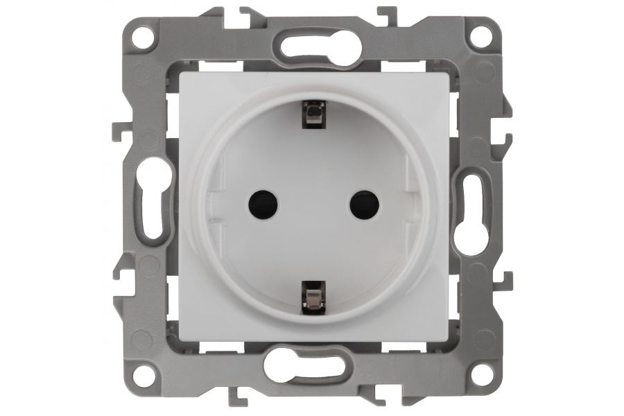 Розетка 2P+E Schuko Эра 12-2101-01 Б0014675