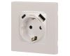 Розетка со шторками с USB type-A+C Эра 12-4108-15 Б0067767