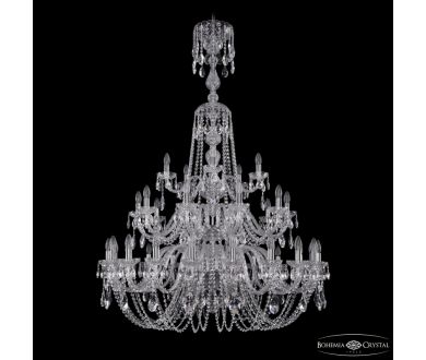 Подвесная люстра Bohemia Ivele Crystal 1402/20+10+5/400/XL-158/3d Ni
