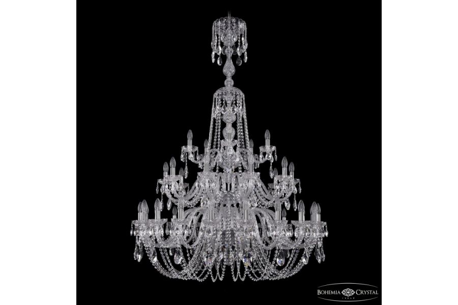 Подвесная люстра Bohemia Ivele Crystal 1402/20+10+5/400/XL-158/3d Ni