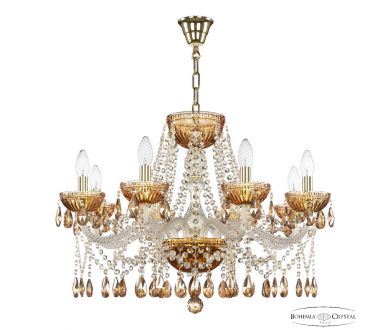 Купить Подвесная люстра Bohemia Ivele Crystal 5413/8/240 G Amber/M-1G K721 Подвесная люстра Bohemia Ivele Crystal 5413/8/240 G Amber/M-1G K721