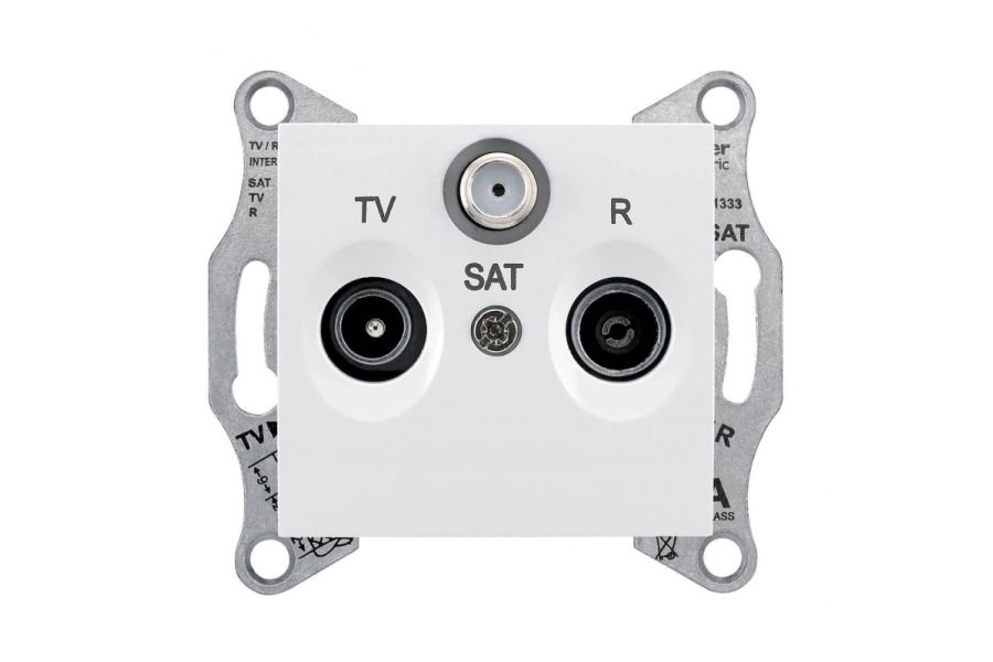 Розетка TV/R/SAT оконечная Schneider Electric Sedna 1dB SDN3501321