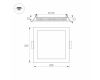 Встраиваемый светодиодный светильник Arlight DL-225x225M-21W Day White 020136