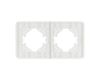 Рамка на 2 поста стеклянная Arlight FRM-OMALI-GS-2-WH 049692