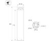 Ландшафтный светильник Arlight LGD-OTIS-20W-H800 Warm3500-MIX (Вишня, 315 deg, 230V) (IP65 Металл) 055762