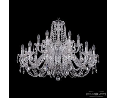 Подвесная люстра Bohemia Ivele Crystal 1402/12+6/300/2d Ni
