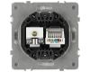 Розетка ЭРА Galaxy 15-3110-01 комбинированная RJ45+TV IP20 белый Б0070776