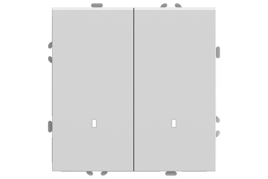 Выключатель двухклавишный c индикатором Stekker RSW10-5102-01 Эмили 49864