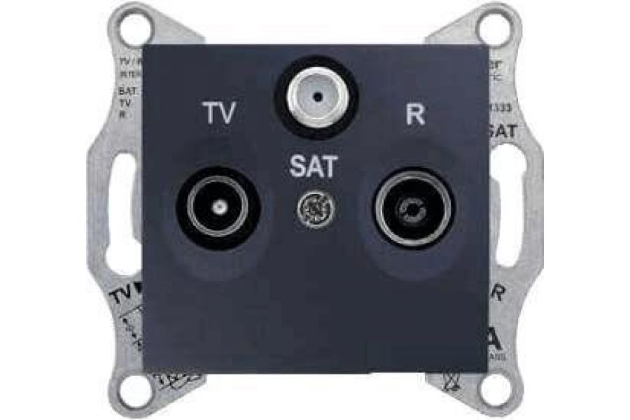 Розетка TV/R/SAT проходная Schneider Electric Sedna 8dB SDN3501270